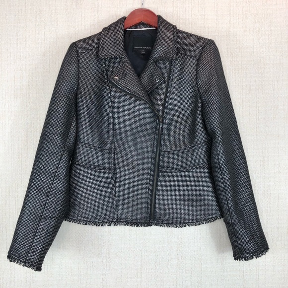 Banana Republic Black Textured Jacket - Picture 4 of 8